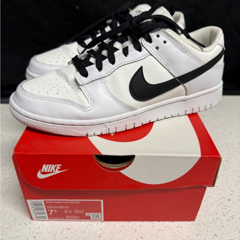 Nike Dunk Low Retro White and Black